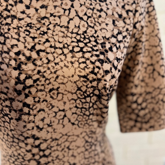 EUC Lands’ End Animal Print Knit Dress. Size 12. - Picture 2 of 7